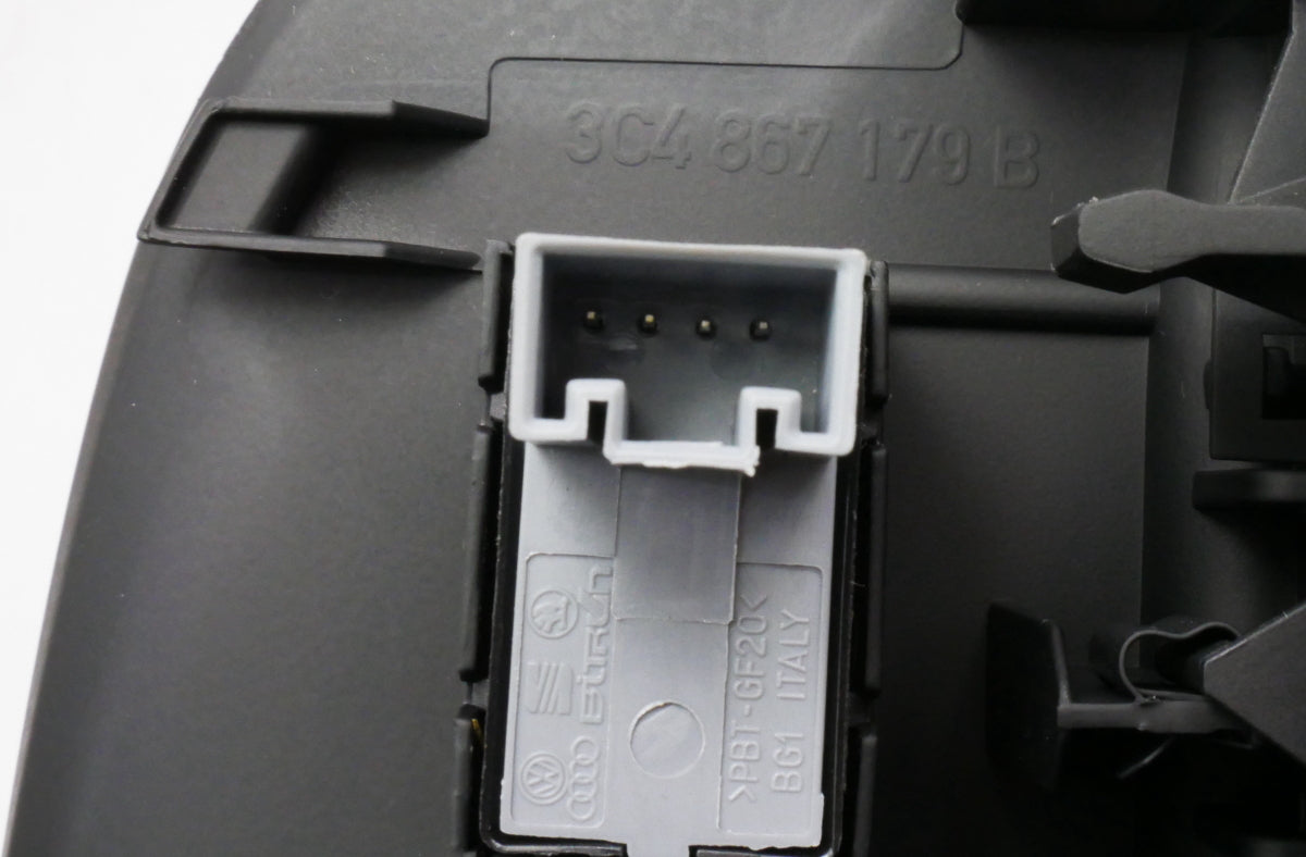 Interior Door Panel Pull Handle Trim & Switch Set 06-10 VW Passat B6 - Genuine