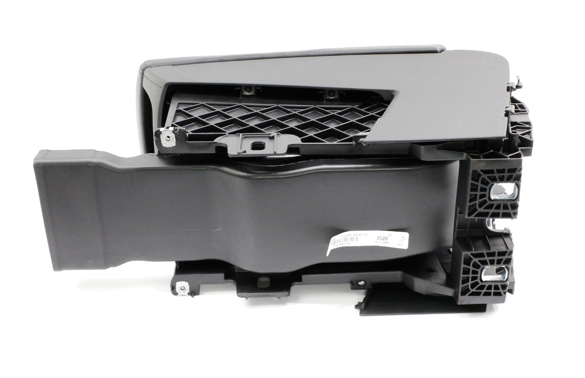 Black Center Console Armrest 06-10 VW Passat B6 - Genuine - 3C0 863 319 AD