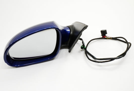 LH Side View Door Exterior Mirror 06-10 VW Passat B6 LC5E Cobalt Blue - Genuine