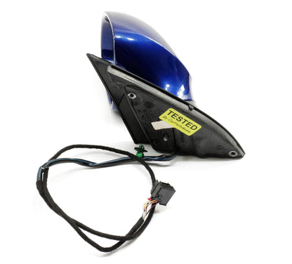 LH Side View Door Exterior Mirror 06-10 VW Passat B6 LC5E Cobalt Blue - Genuine
