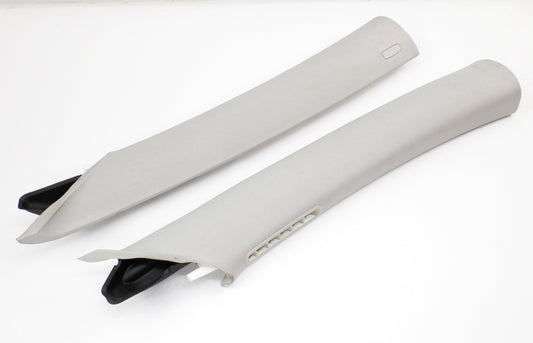 A Pillar Interior Trim Panel Set 06-10 VW Passat B6 Grey - 3C0 867 233 G / 234 G