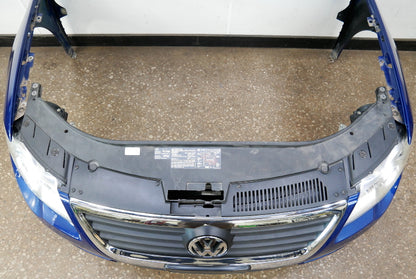 Front Clip Bumper Fenders Hood Radiator Support Headlights 06-10 VW Passat B6
