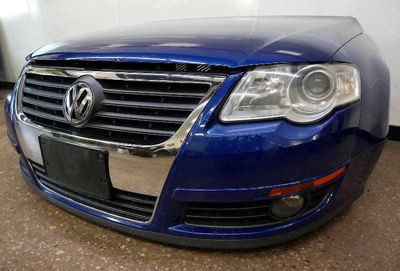 Front Clip Bumper Fenders Hood Radiator Support Headlights 06-10 VW Passat B6