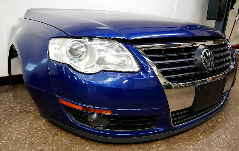 Front Clip Bumper Fenders Hood Radiator Support Headlights 06-10 VW Passat B6