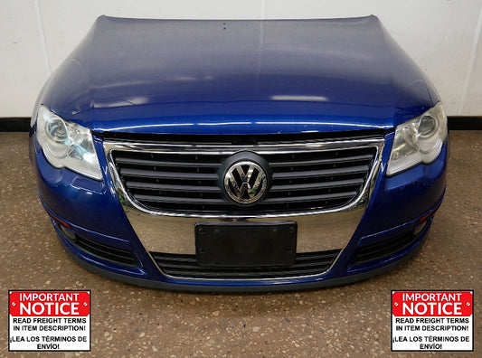 Front Clip Bumper Fenders Hood Radiator Support Headlights 06-10 VW Passat B6