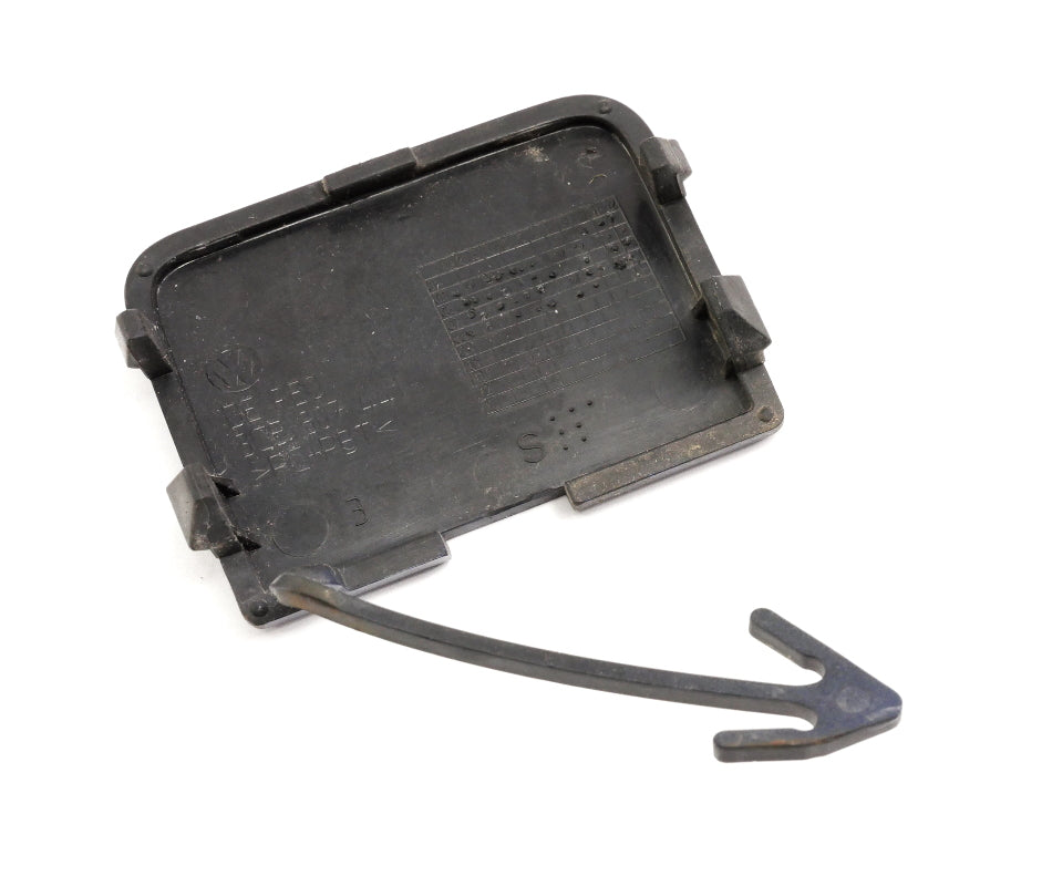 Rear Bumper Tow Hook Cover Cap 06-10 VW Passat Sedan B6 LA7T Gray - 3C5 807 441