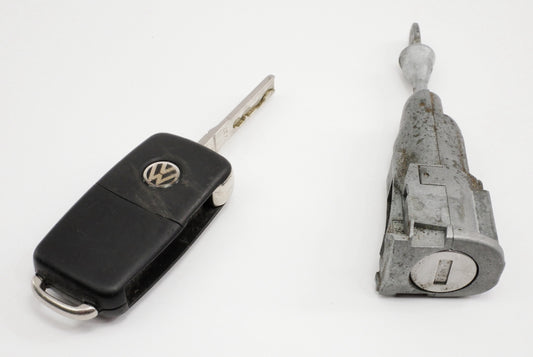 11-14 VW Jetta Sedan MK6 Kessy Key FOB Door Handle Lock Set - 5C6 837 167 A