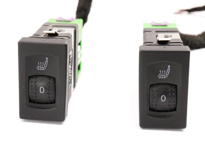 Heated Seat Switch Set w/ Wiring Plugs 98-05 VW Passat B5 B5.5 - 3B0 963 563 D