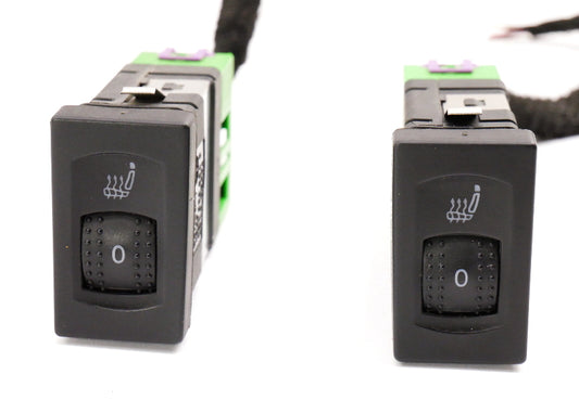 Heated Seat Switch Set w/ Wiring Plugs 98-05 VW Passat B5 B5.5 - 3B0 963 563 D