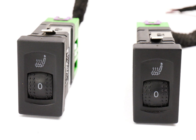 Heated Seat Switch Set w/ Wiring Plugs 98-05 VW Passat B5 B5.5 - 3B0 963 563 C