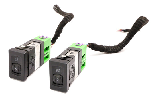 Heated Seat Switch Set w/ Wiring Plugs 98-05 VW Passat B5 B5.5 - 3B0 963 564 K