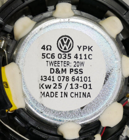 A Pillar Interior Trim Panel Tweeter Set 11-18 VW Jetta MK6 - Genuine