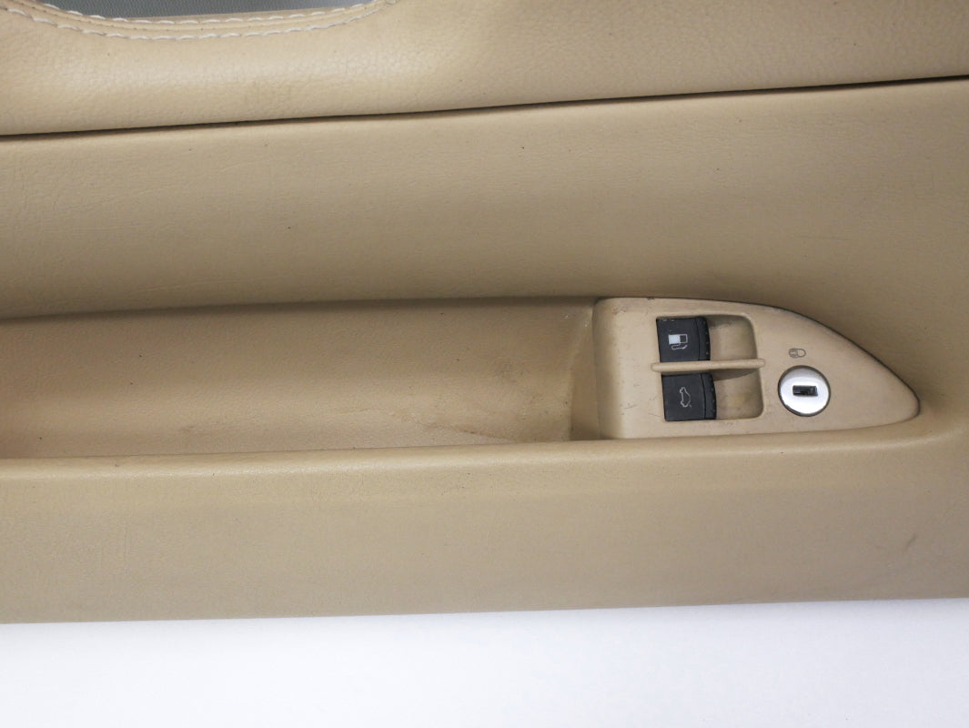 Driver Front Leather Door Panel Card 01-05 VW Passat B5 Pure Beige - Genuine