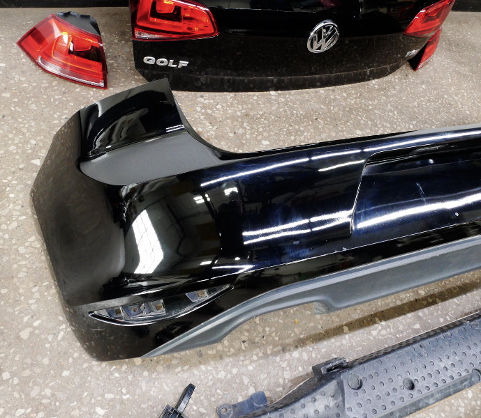 Hatch Lift Gate & Rear Bumper 15-19 VW Golf GTI MK7 - L041 Black - Genuine