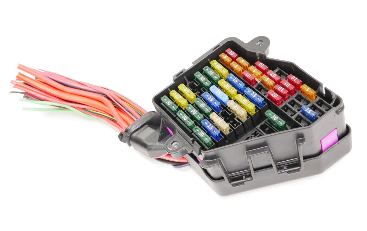 Under Dash Fuse Box Panel w/ Harness Pigtail 02-05 Audi A4 S4 B6 - Genuine