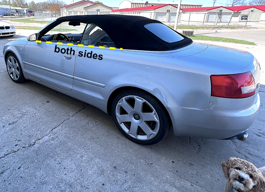Exterior Window Scraper Molding Trim 03-09 Audi A4 S4 B6 Convertible - Genuine