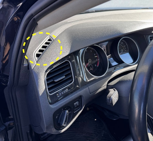 LH Dash Defog Vent 15-21 VW Golf GTI Sportwagen Alltrack MK7 - 5G1 819 705 B