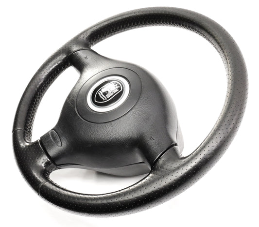 3 Spoke Sport Steering Wheel & Airbag VW Jetta GTI MK4 - Black Perforated Leather - Genuine