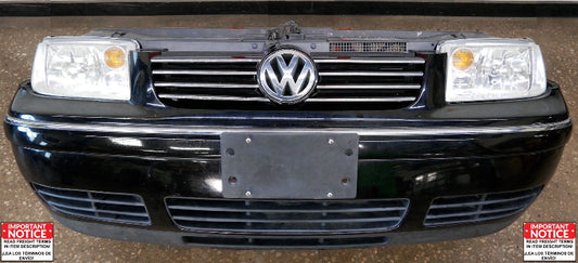 Front Clip Bumper Radiator Core Support Headlights 99-05 VW Jetta MK4 - Genuine