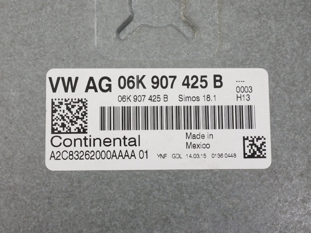 Lock Key Set Gauge Cluster ECU Gateway 2015 VW Golf MK7 1.8T - 06K 907 425 B