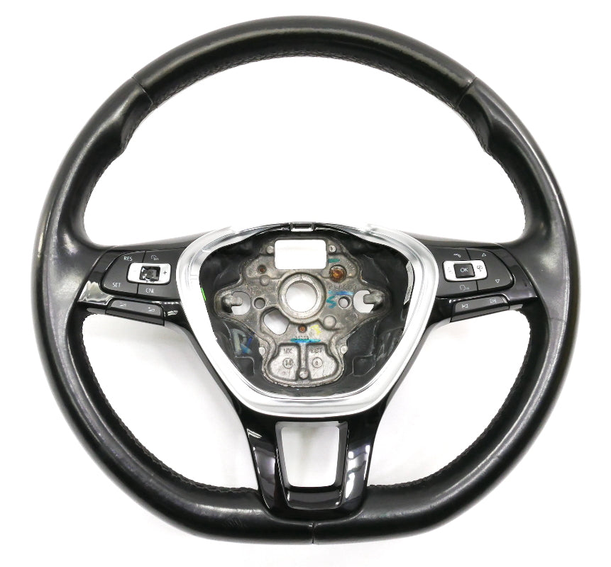 Leather Steering Wheel 15-21 VW Golf Sportwagen Alltrack MK7 - 5GM 419 091