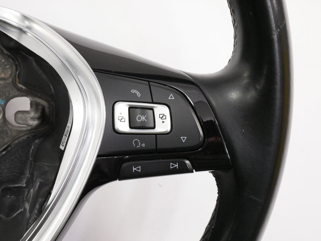 Leather Steering Wheel 15-21 VW Golf Sportwagen Alltrack MK7 - 5GM 419 091