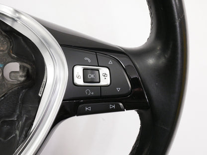 Leather Steering Wheel 15-21 VW Golf Sportwagen Alltrack MK7 - 5GM 419 091