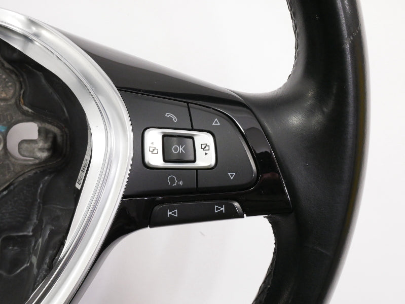 Leather Steering Wheel 15-21 VW Golf Sportwagen Alltrack MK7 - 5GM 419 091