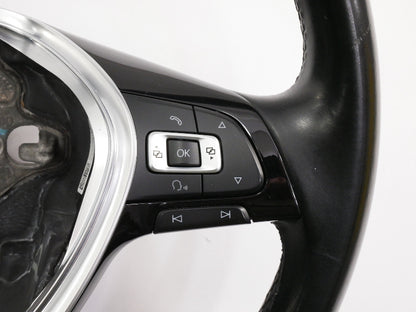 Leather Steering Wheel 15-21 VW Golf Sportwagen Alltrack MK7 - 5GM 419 091