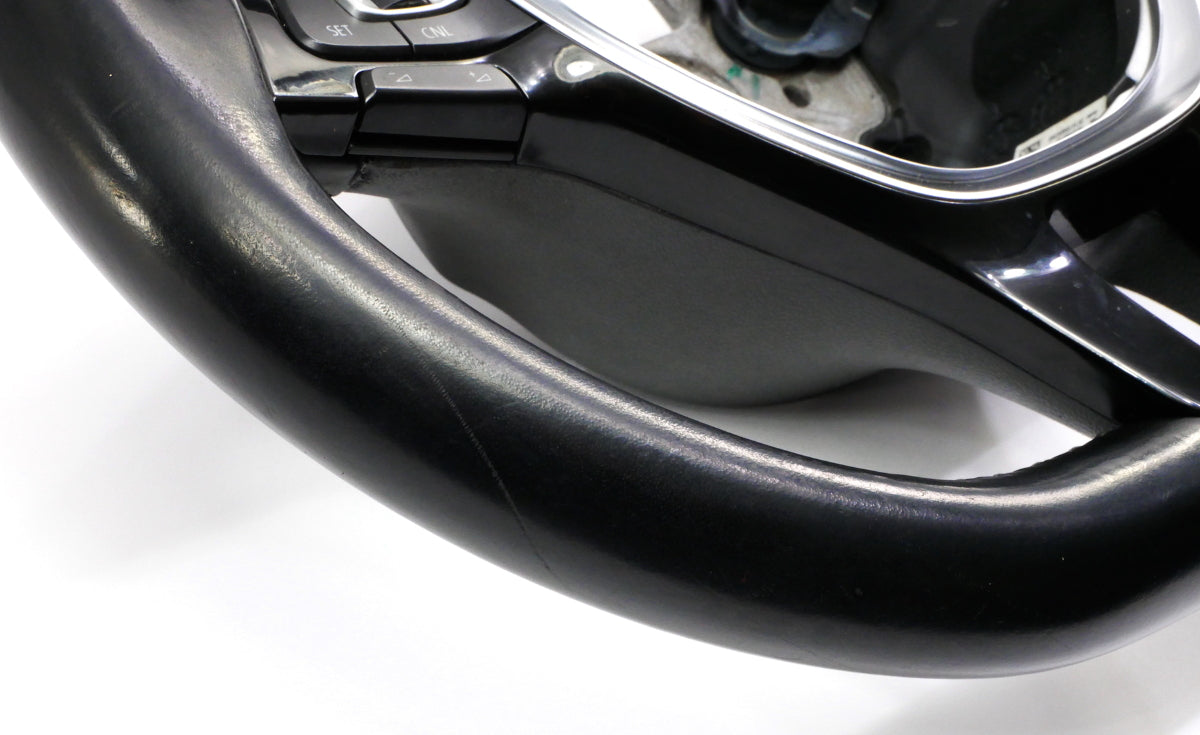 Leather Steering Wheel 15-18 VW Jetta MK6 Sedan ~ Genuine ~ 5C0 419 091 BL