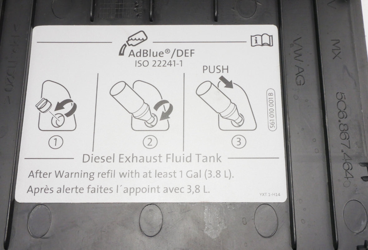 Trunk DEF Cover Trim Panel 2015 VW Jetta TDI Sedan MK6 - Genuine - 5C6 867 464