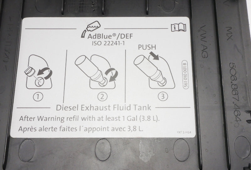 Trunk DEF Cover Trim Panel 2015 VW Jetta TDI Sedan MK6 - Genuine - 5C6 867 464