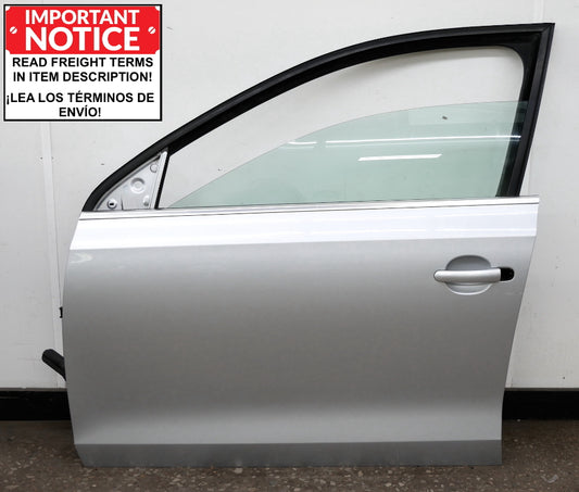 LH Front Door Assembly 11-18 VW Jetta Sedan MK6 LA7W Reflex Silver - Genuine