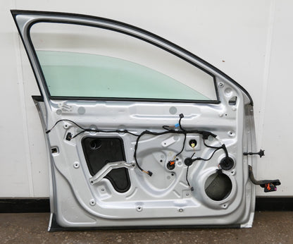 LH Front Door Assembly 11-18 VW Jetta Sedan MK6 LA7W Reflex Silver - Genuine