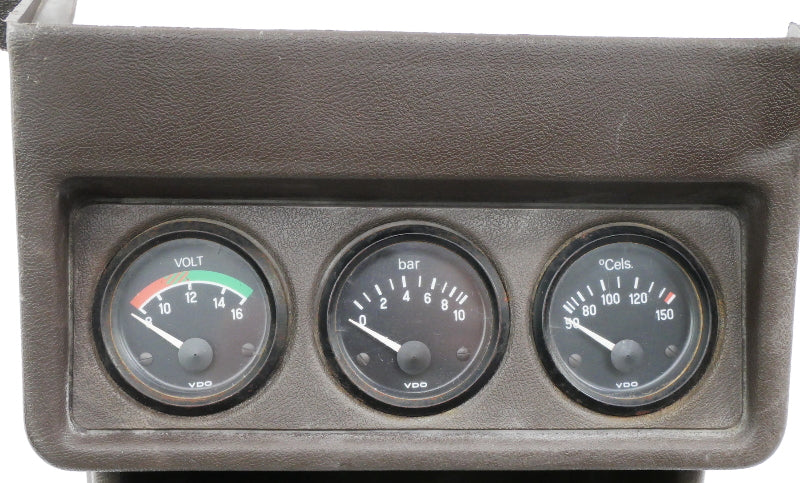 Center Console & Gauges 75-84 VW Rabbit Cabriolet MK1 Brown - 172 863 243