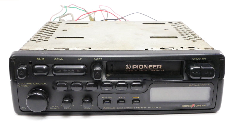 Pioneer SuperTuner III KE-3700QR Old School Vintage Tape Radio Head Unit AS-IS