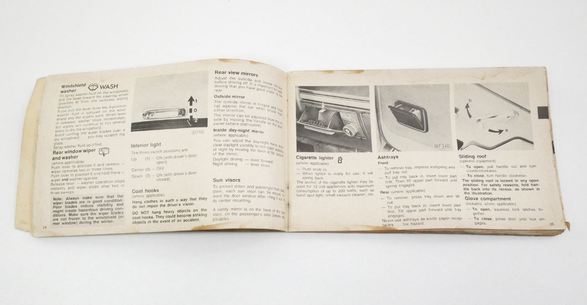 1979 Volkswagen VW Rabbit MK1 Owners Manual Book