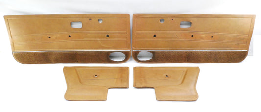 Interior Door Panel Cards Set 80-86 VW Rabbit Convertible Cabriolet MK1 Brown -