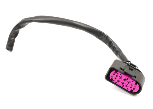 LH Xenon Headlight Wiring Pigtail Plug 05-08 Audi A6 C6 - Genuine 1J0 973 737 B