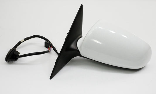 LH Side View Exterior Door Mirror 05-08 Audi A6 S6 - LY9C Ibis White - Genuine