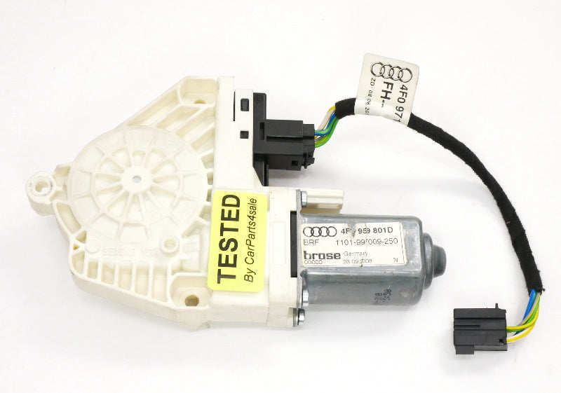 LH Front Window Motor 06-09 Audi A6 S6 C6 A5 S5 - Genuine - 4F0 959 801 D
