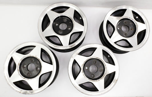 Vintage SenDel 13" Alloy Wheel Rim Set VW Jetta Golf Rabbit GTI MK1 MK2 4x100