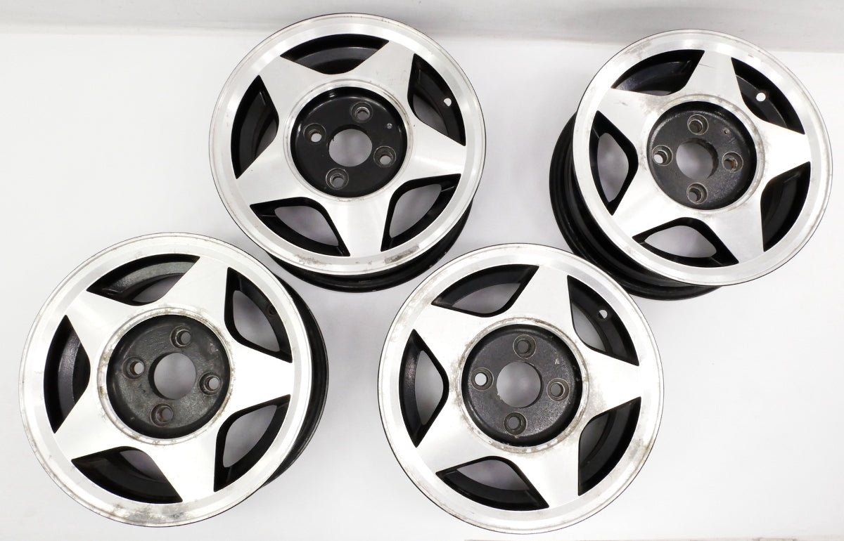Vintage SenDel 13" Alloy Wheel Rim Set VW Jetta Golf Rabbit GTI MK1 MK2 4x100