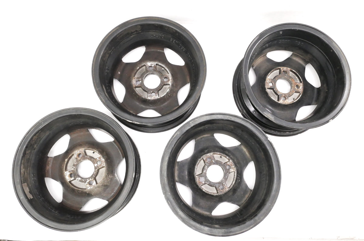 Vintage SenDel 13" Alloy Wheel Rim Set VW Jetta Golf Rabbit GTI MK1 MK2 4x100