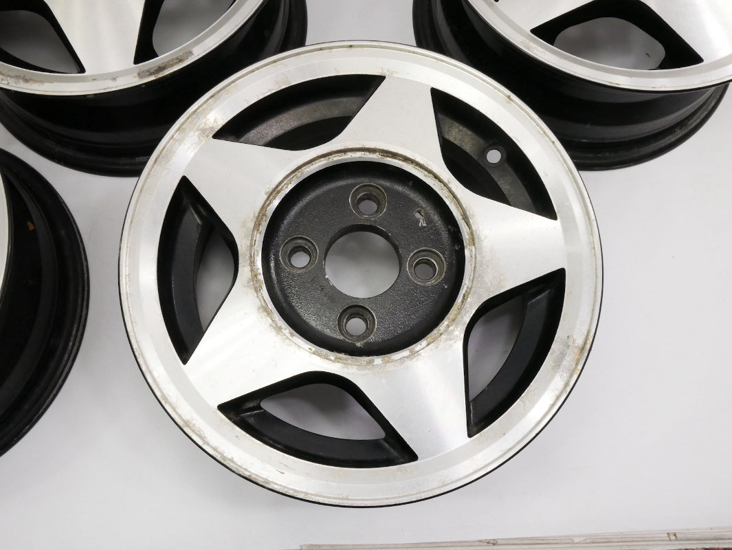 Vintage SenDel 13" Alloy Wheel Rim Set VW Jetta Golf Rabbit GTI MK1 MK2 4x100