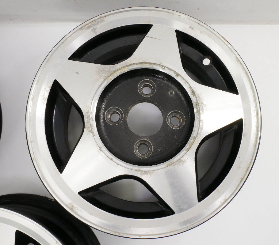 Vintage SenDel 13" Alloy Wheel Rim Set VW Jetta Golf Rabbit GTI MK1 MK2 4x100