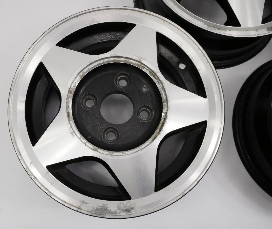 Vintage SenDel 13" Alloy Wheel Rim Set VW Jetta Golf Rabbit GTI MK1 MK2 4x100