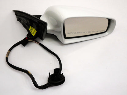 RH Side View Exterior Door Mirror 05-08 Audi A6 S6 - LY9C Ibis White - Genuine