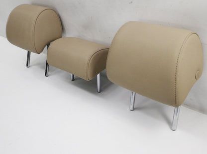 Rear Back Seat Headrests Head Rests 05-08 Audi A6 S6 C6 Sedan Wagon Beige