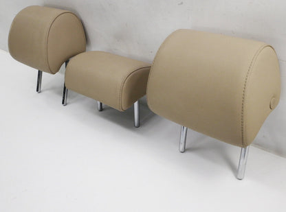 Rear Back Seat Headrests Head Rests 05-08 Audi A6 S6 C6 Sedan Wagon Beige